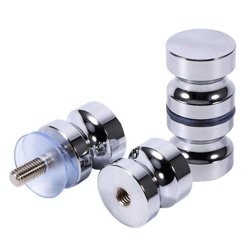 ZKSM 2 Set Shower Screen Handle Bathroom Door Handle Knob with Solid Stainless Steel for Replacement Groove Glass Door(Install Screw 7.8x30mm) - Image 1